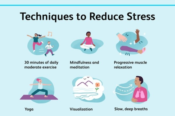 Physical signs of stress can include headaches