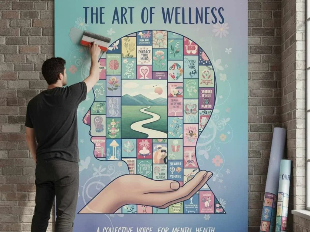 mental health posters for employee wellbeing and awareness