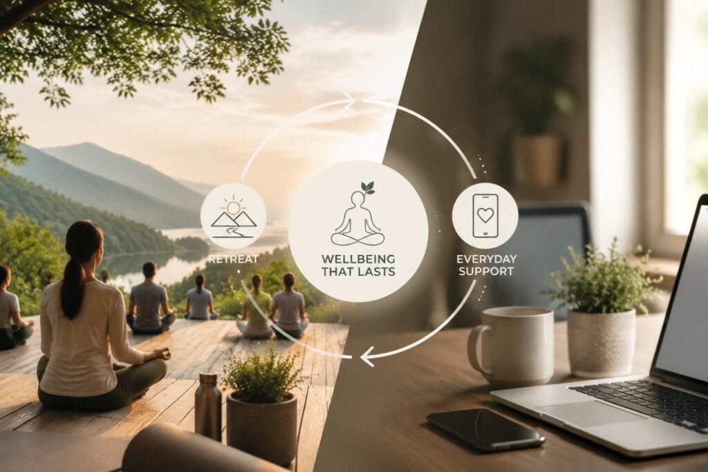 hybrid approach for wellness retreats